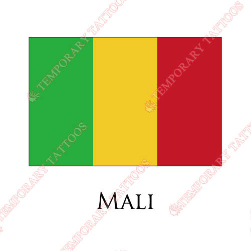 Mali flag Customize Temporary Tattoos Stickers NO.1924